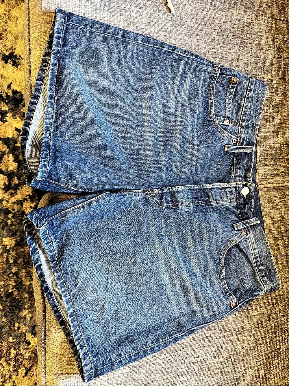 Levi's 501 Original Shorts Blue Waist 33